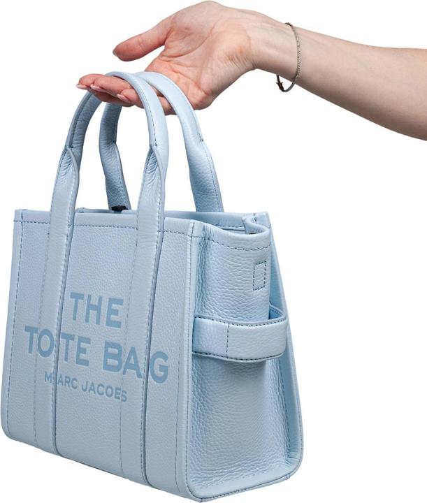 Actual product image Marc Jacobs tote small in leather color light blue