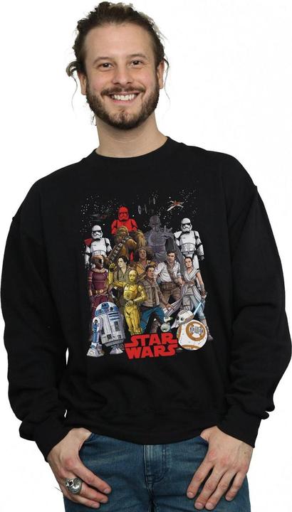 Immagine prodotto Star Wars The Rise Of Skywalker Character Collage Felpa Uomo (XL)