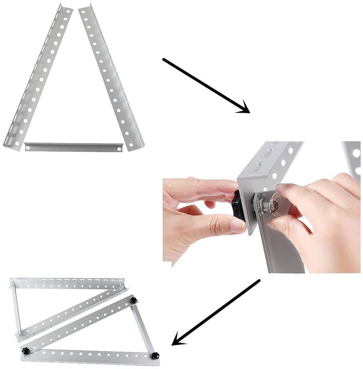 Produktbild Revolt Verstellbare Aluminium-Solarpanel-Halterung 41"/104 cm