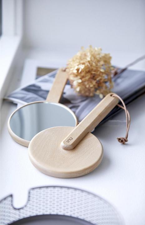 Image du produit Zone Denmark Miroir cosmétique 27 cm Poignée (14 x 14 x 27 cm)
