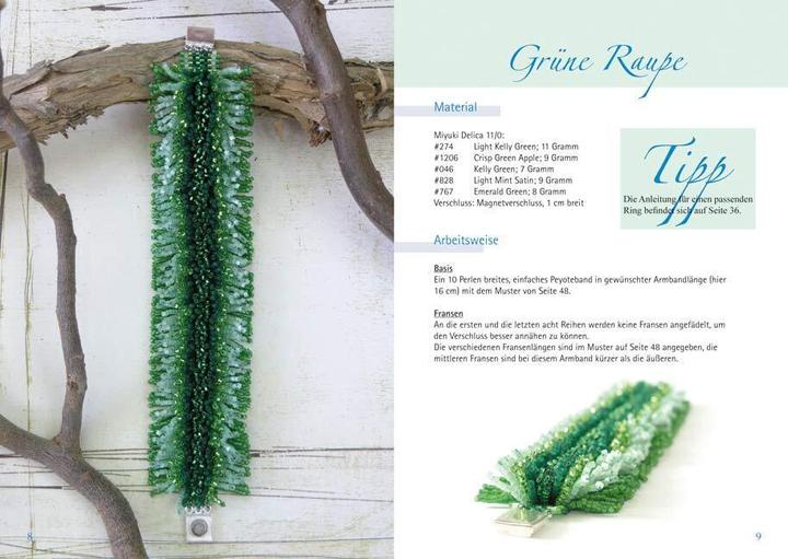 Actual product image CreaNon Fringe look glass bead jewelry