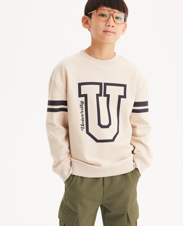 Image du produit La Redoute Collections Sweat-shirt à col rond (116)