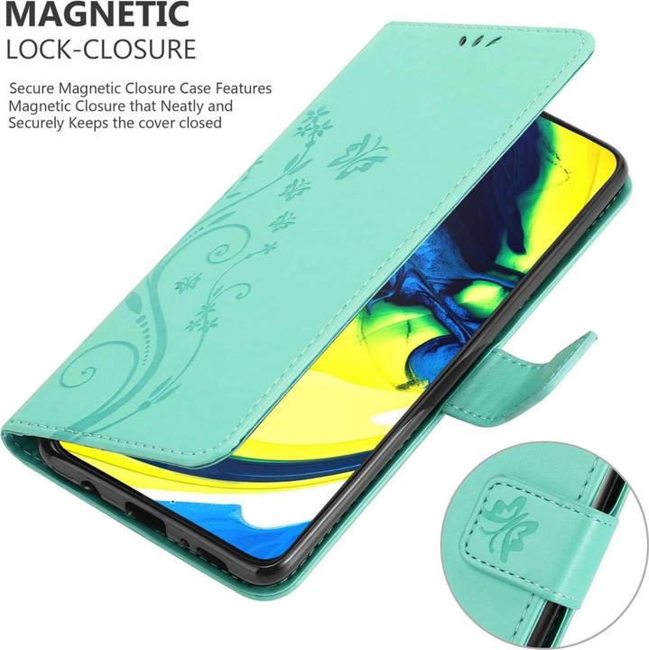 Produktbild Cadorabo Hülle für Samsung Galaxy A80 / A90 4G mit Blumen Muster (Samsung Galaxy A80)
