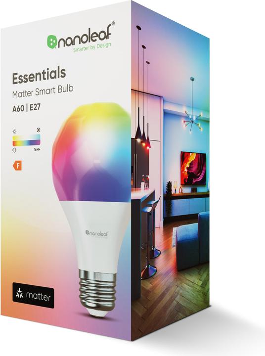 Actual product image Nanoleaf Matter Smart Bulb (E27, 8.50 W, 806 lm, 1 x, F)