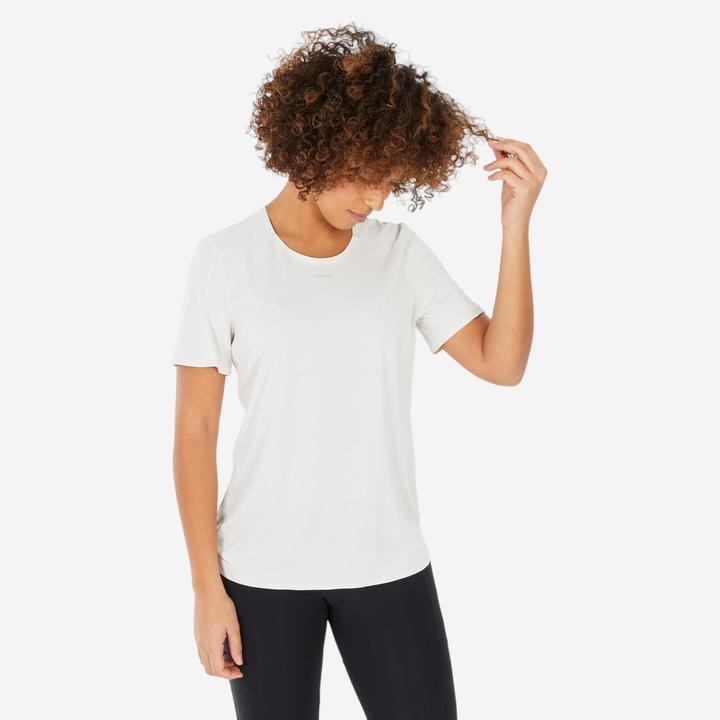 Actual product image Quechua Wandershirt Damen kurzarm - MH500 beige (3XL)