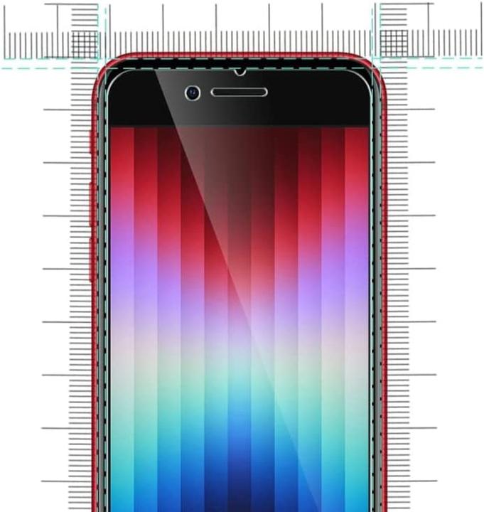 Actual product image Screenguard Armoured Glass Screen Protector (1 Piece, Apple iPhone SE (2nd Gen))
