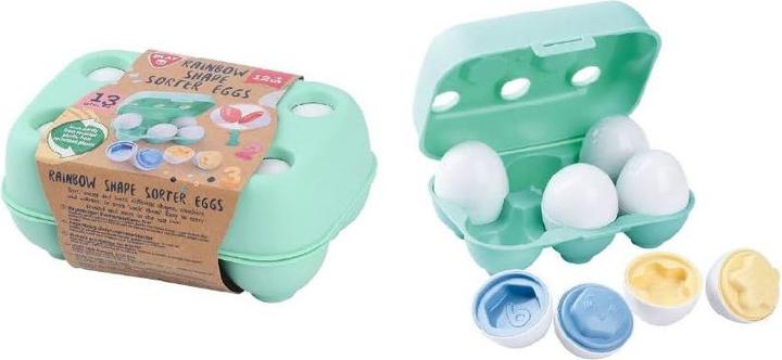 Image du produit PlayGo Rainbow Shape -Sorter Eggs - 13 Pcs* (oeufs de poule)