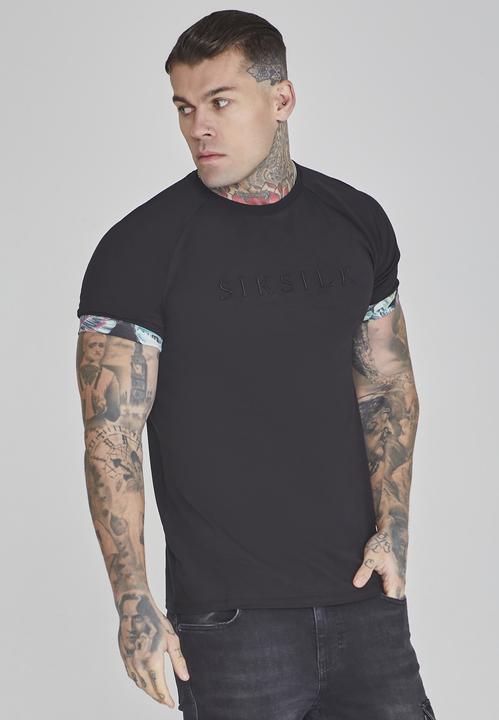 Immagine prodotto Siksilk Maglietta Roll Sleeve in nero (S)