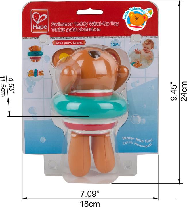 Actual product image Hape Teddy goes splashing