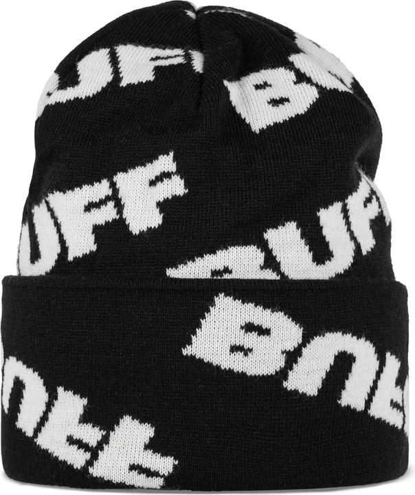Buff Knitted Hat Hido Black