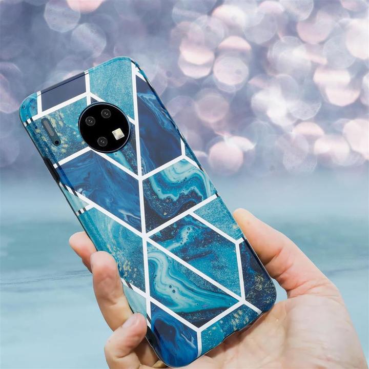 Image du produit Cadorabo Couverture IMD TPU Marbre coloré (Mate 30)