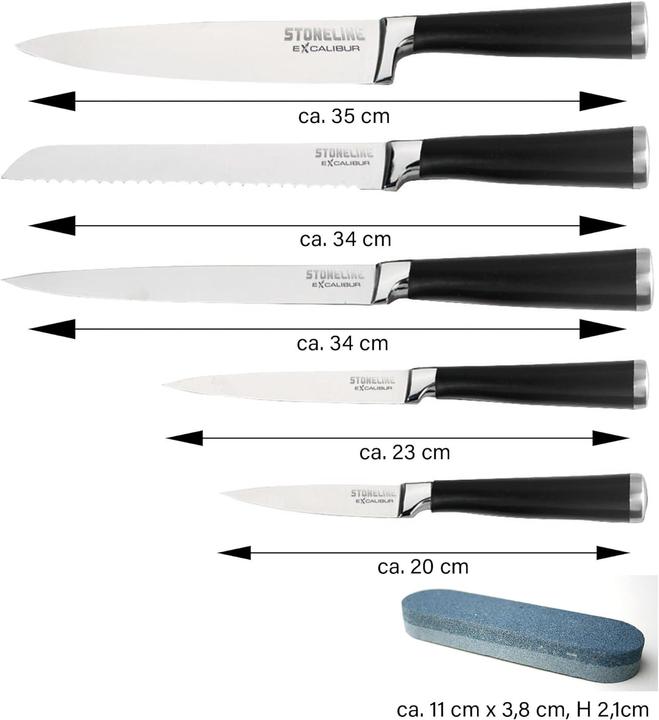 Image du produit Stoneline Bloc à couteaux 6 pcs.