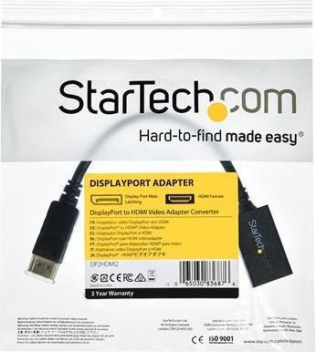 Immagine prodotto StarTech Adattatore video DisplayPort a HDMI / Convertitore (HDMI, 26.50 cm)