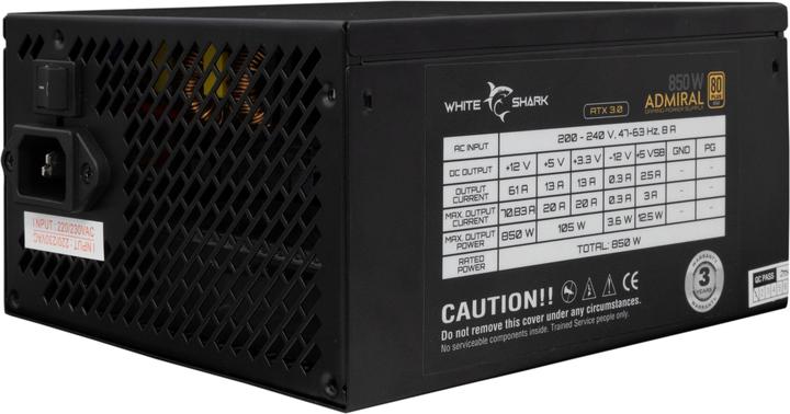 Produktbild White Shark Shark GPSU-850W Admiral 850W 80+ GOLD Full Modular (850 W)