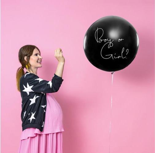 Image du produit Partydeco Ballon Boy or Girl - garçon bleu rempli, Ø 1 m, 1 pc