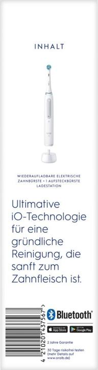 Actual product image Oral-B iO Series 4 Quite White (Oscillating toothbrush)