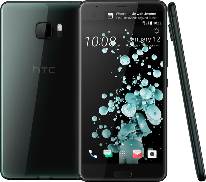 HTC U Ultra (64 GB, Brilliant Black, 5.70", Single SIM, 12 Mpx, 4G)