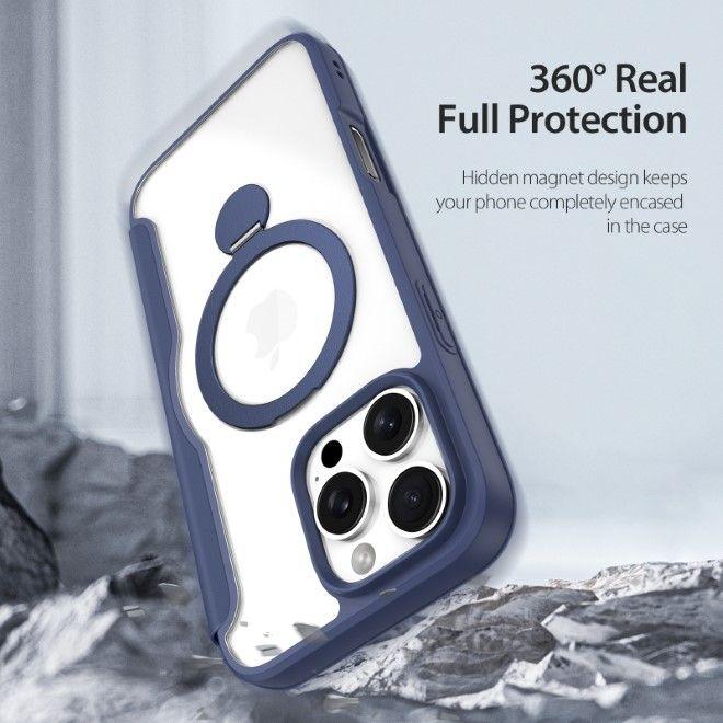 Actual product image Dux Ducis Skin X Pro 360° Ring Stand Series leather case (Apple iPhone 16 Pro Max)