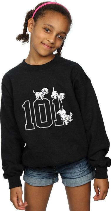 Immagine prodotto 101 Dalmatians Felpa da ragazza in cotone Puppies (140, 146)