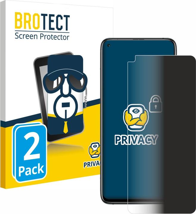 Produktbild BROTECT Sichtschutzfolie Anti-Spy Privacy Folie Blaulicht-Schutz (2 Stück, Xiaomi Mi 10T Pro 5G)