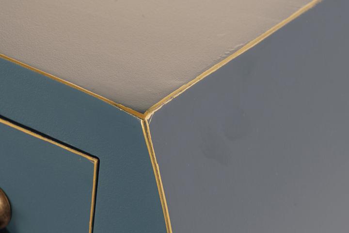 Actual product image DKD Home Decor Console Blue Fir MDF Wood 98 x 26 x 80 cm