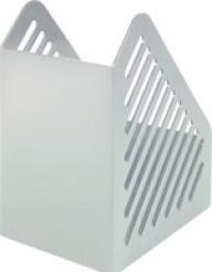 Actual product image Helit Magazine file, grid structure, DIN A5, polystyrene light grey, corner-protecting thanks to grid in (A5)