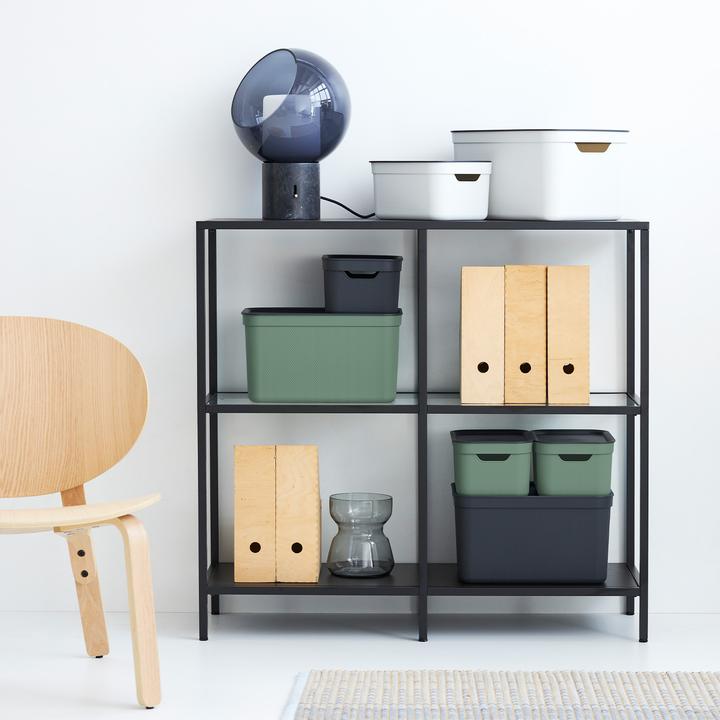Produktbild Rotho 3er Set Dekobox mit Deckel (36.5 x 26.5 x 20 cm, 48 l)