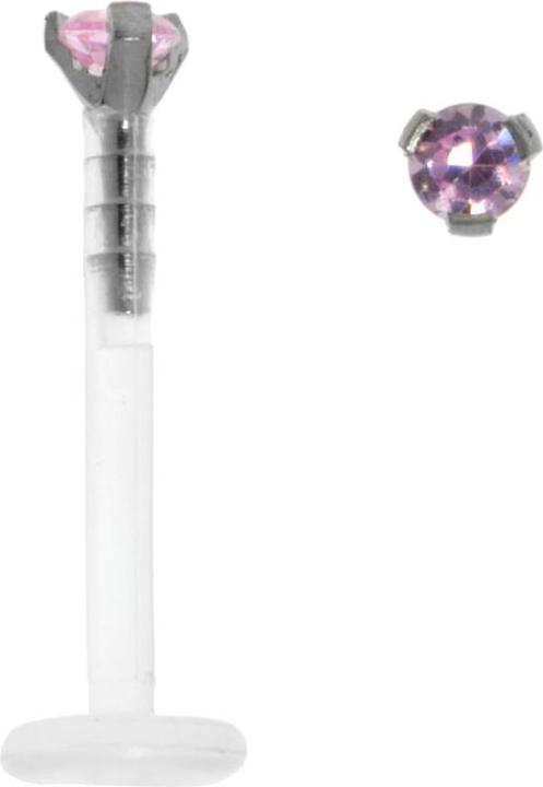 Hellpink, Transparent, silberfarbig
