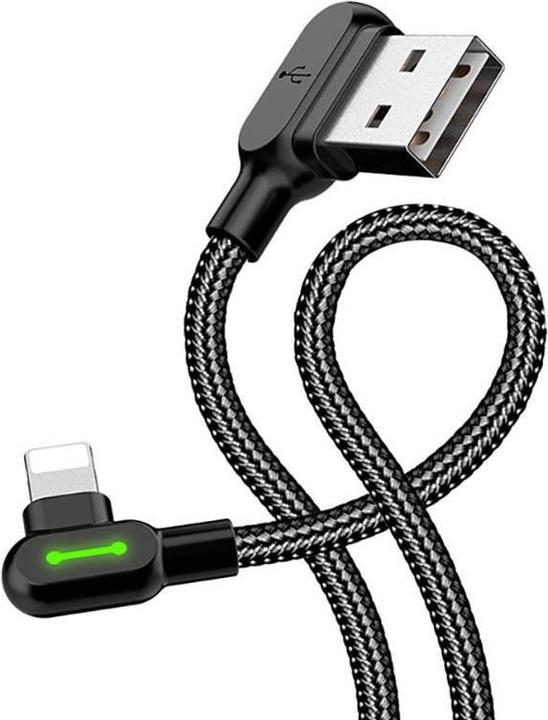 Produktbild Mcdodo USB to Lightning cable, CA-4673, angled, 1.8m (black) (1.80 m)