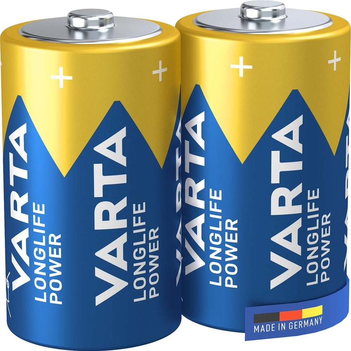 Actual product image Varta VAR Longlife Power D 2 blist (2 pcs., D, 16500 mAh)