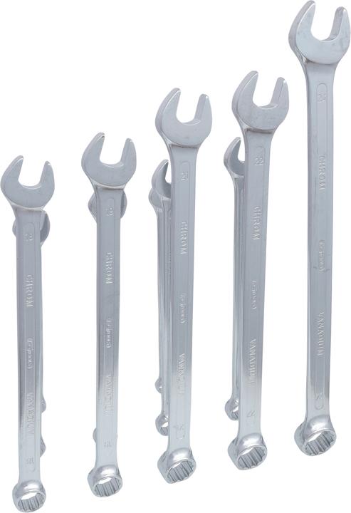 Actual product image KS Tools Combination wrench set XL, 15° fork position, 11 parts, 12 - 24 mm (12 mm, 14 mm, 16 mm, 18 mm, 22 mm, 13 mm, 15 mm, 17 mm, 19 mm, 21 mm, 24 mm)