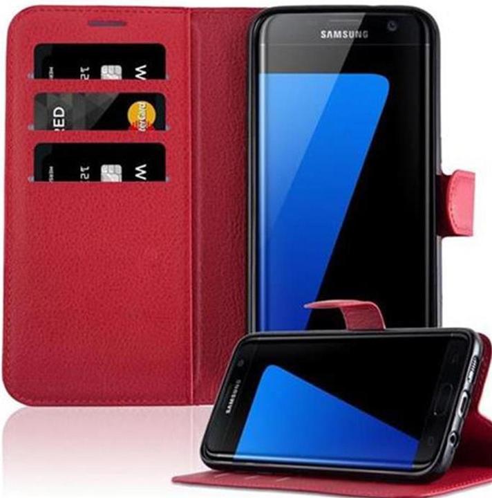 Actual product image Cadorabo Book with stand function cover (Samsung Galaxy S7 Edge)