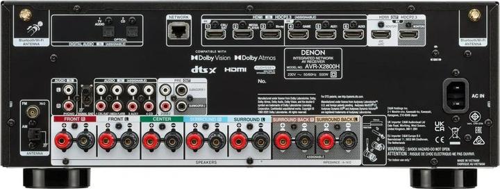 Produktbild Denon AVR-X2800H (7.2 Kanal, AM, FM, DAB)
