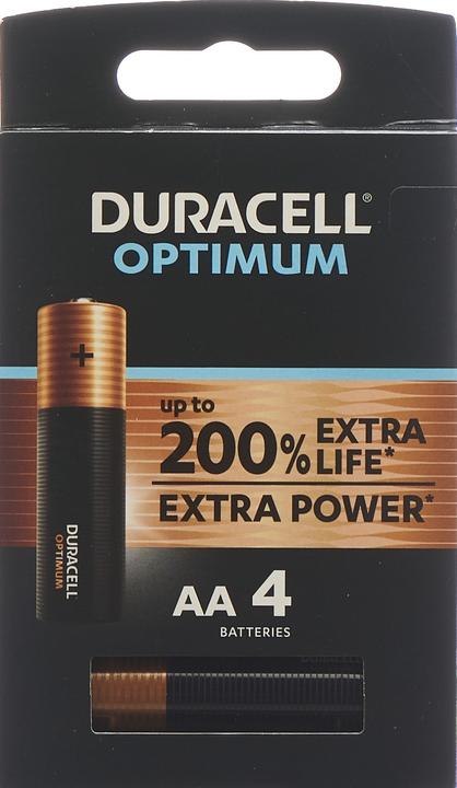 Actual product image Duracell Optimum 4-pack AA batteries (4 pcs., AA)