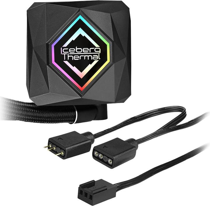 Actual product image Iceberg Thermal IceFLOE Oasis ARGB AIO cooling system