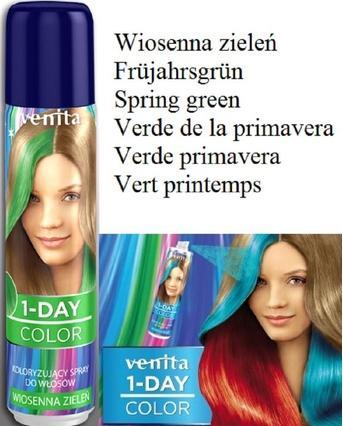 Venta Venita - 1-Day Color Coloring Hair Spray Spring Green 50Ml