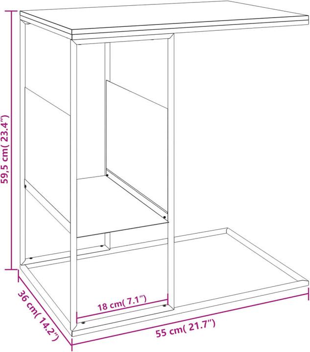 Produktbild VidaXL Peppina (55 x 36 x 59.5 cm)