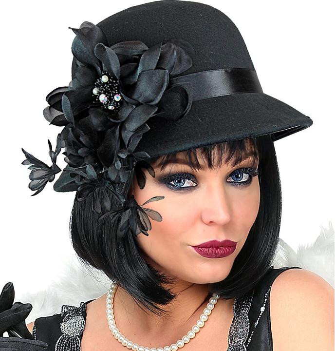 Image du produit Widmann Les années folles chapeau femme noir