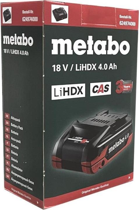 Actual product image Metabo LiHDX Akkupack (18 V)