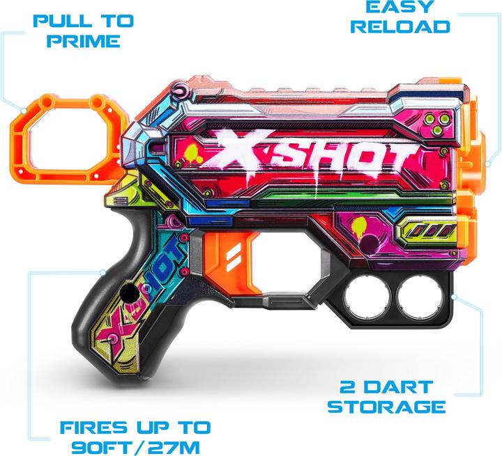 Image du produit Xshot Pistolet Skin Menace 8 Flechettes
