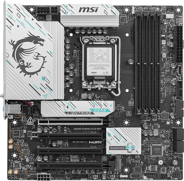 Image du produit MSI B860M GAMING PLUS WIFI LGA1851 MB (Prise S1, Intel B860, mATX)