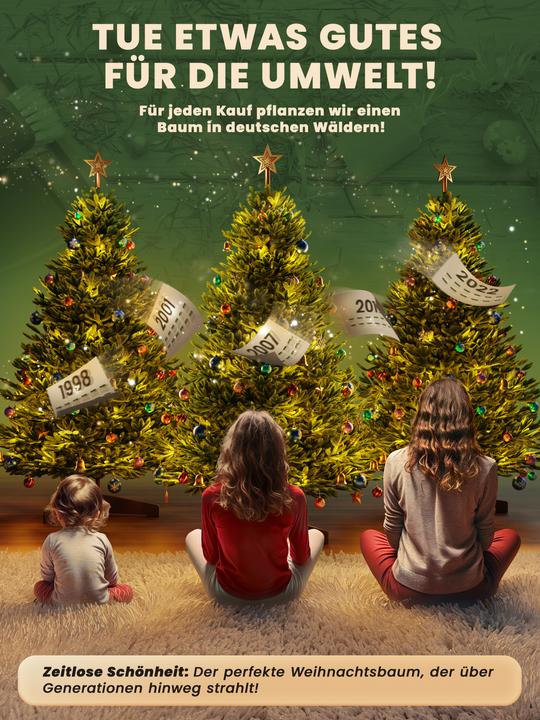 Actual product image Artitree Christmas tree 150 cm with FSC wooden stand (150 cm)