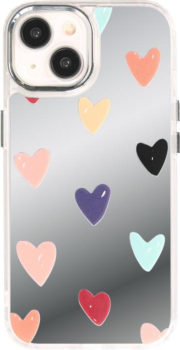 Produktbild PhoneLook Hülle es Silikon Many Hearts mit Spiegeleffekt (Apple iPhone 14)