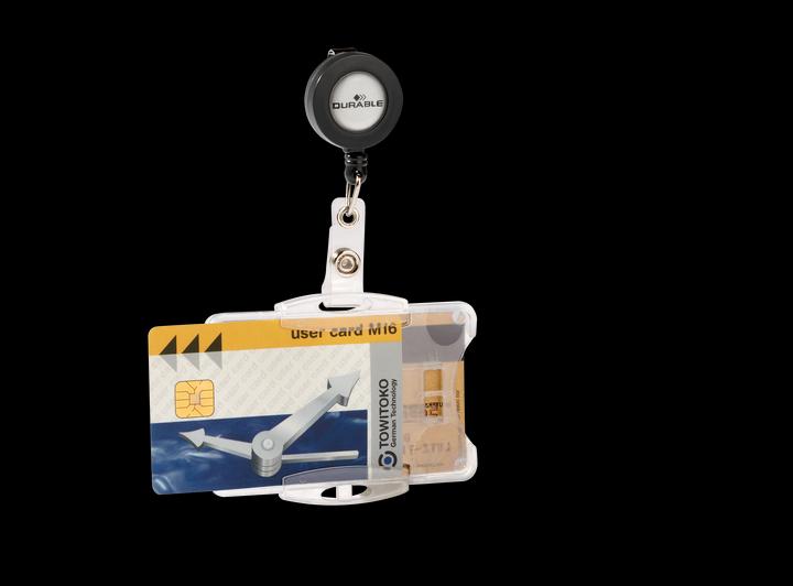 Immagine prodotto Durable PORTA CARTA D'ID DUO CON JOJO PER 2 CARTE D'ID AZIENDALI/SICUREZZA 1 Pg. Ã 10 pz 821919