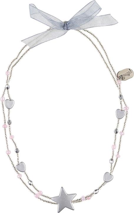 Actual product image Souza Yuna necklace, silver heart star (MQ6)