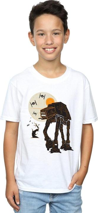 Actual product image Star Wars Boys Halloween AT AT T-Shirt (116)