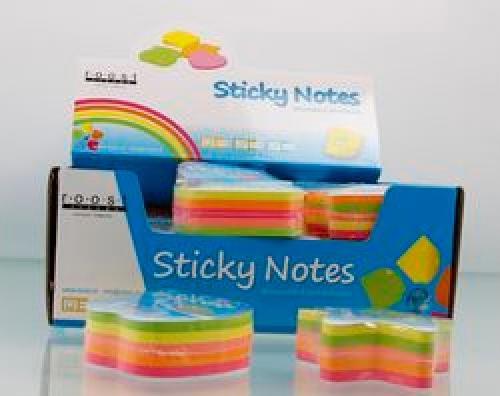 Produktbild Roost Sticky Notes maxi 70x70mm 4005 6 Motive, neon (70 x 70 mm)