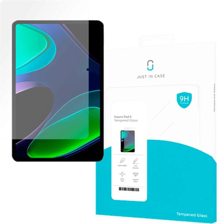 Actual product image Just in Case Tempered Glass Clear Screen Protector Xiaomi Pad 6 (1 Piece, Xiaomi Pad 6)