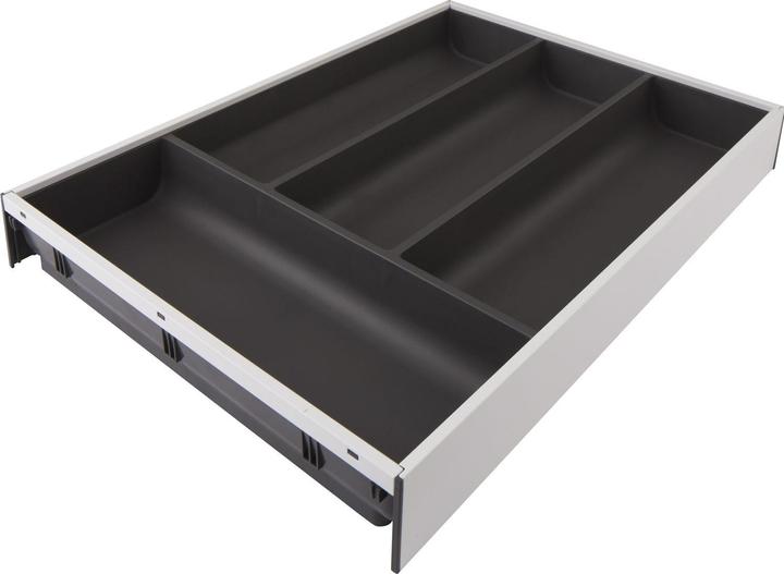 Produktbild Blum Ambia-Line Besteckkasten 425x300x50, Stahl seidenweiss oriongrau matt