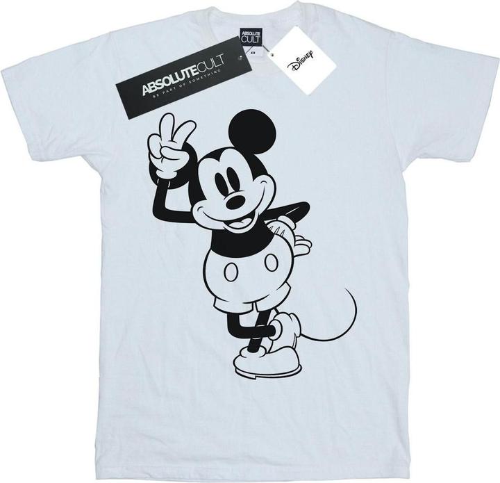 Immagine prodotto Disney Mickey Mouse Peace Hand Maglietta Ampia Donna (XL)